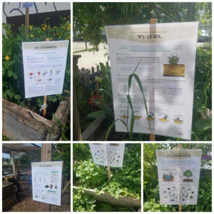 panneau informatif panneau informatif du potager