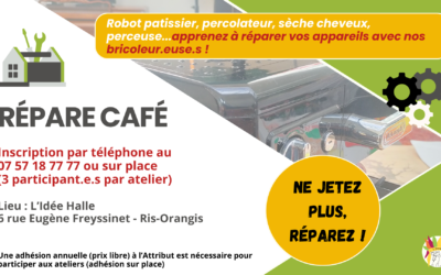 Répare Café à l’Idée Halle – Ris Orangis