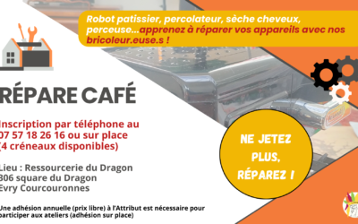 Répare Café à la ressourcerie du Dragon – EVRY