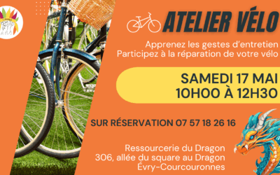 Répare vélo à la Ressourcerie du Dragon – Evry-Courcouronnes