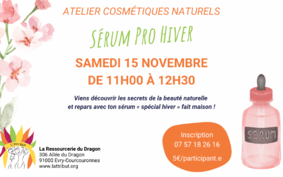 Atelier cosmétique à la Ressourcerie du Dragon – Evry-Courcouronnes
