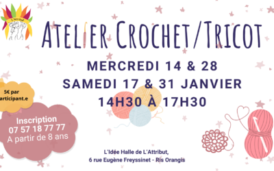 Atelier crochet à L&rsquo;Idée Halle – Ris Orangis