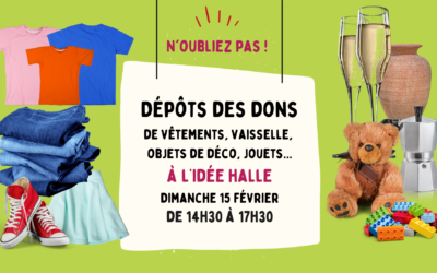 Dépôt des dons à L&rsquo;Idée Halle – Ris Orangis