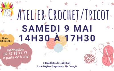 Atelier crochet à L’Idée Halle – Ris Orangis