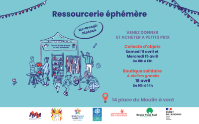 Ressourcerie éphémère au Plateau – Donnez, équipez-vous, participez !