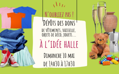 Dépôt des dons à L’Idée Halle – Ris Orangis