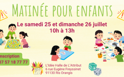 Atelier matinal loisirs créatifs pour enfants à L’Idée Halle