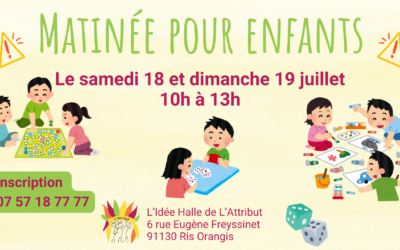 Atelier matinal loisirs créatifs pour enfants à L’Idée Halle
