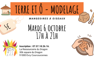 Atelier modelage à la ressourcerie du Dragon – Evry Courcouronnes