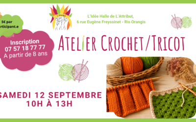 Atelier crochet à L’Idée Halle – Ris Orangis