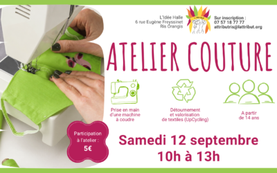 Atelier couture à l’Idée Halle – Ris Orangis