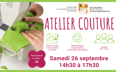 Atelier couture à l’Idée Halle – Ris Orangis