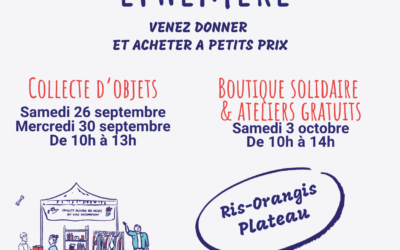 Ressourcerie éphémère au Plateau – Ris Orangis