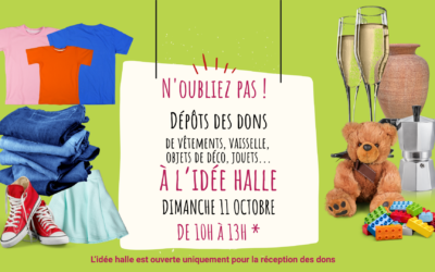 Dépôt de dons à l’Idée Halle de Ris-orangis