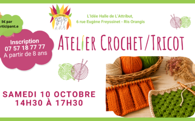 Atelier crochet à L’Idée Halle – Ris Orangis