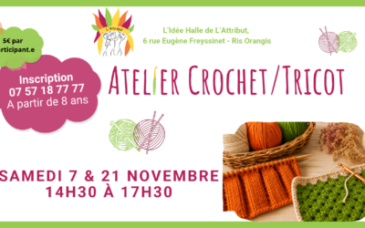 Atelier crochet à L’Idée Halle – Ris Orangis