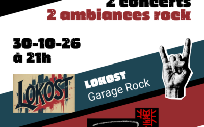 🎸 Soirée concert : Lokost + Yuëh, ça va faire du bruit à L’Idée Halle !
