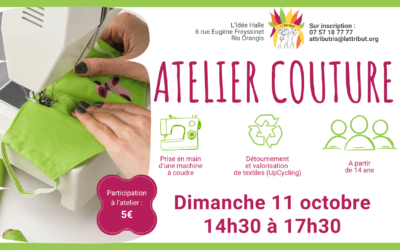 Atelier couture à l’Idée Halle – Ris Orangis
